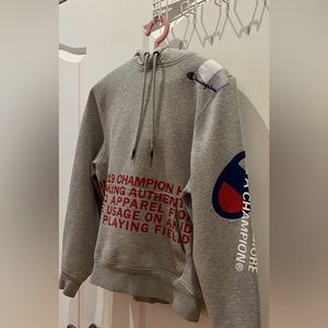 Champion Men’s Super Fleece 2.0 Behind The Label Hoodie Men’s Small Grey